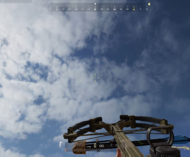 Shooting Panzer with crossbow