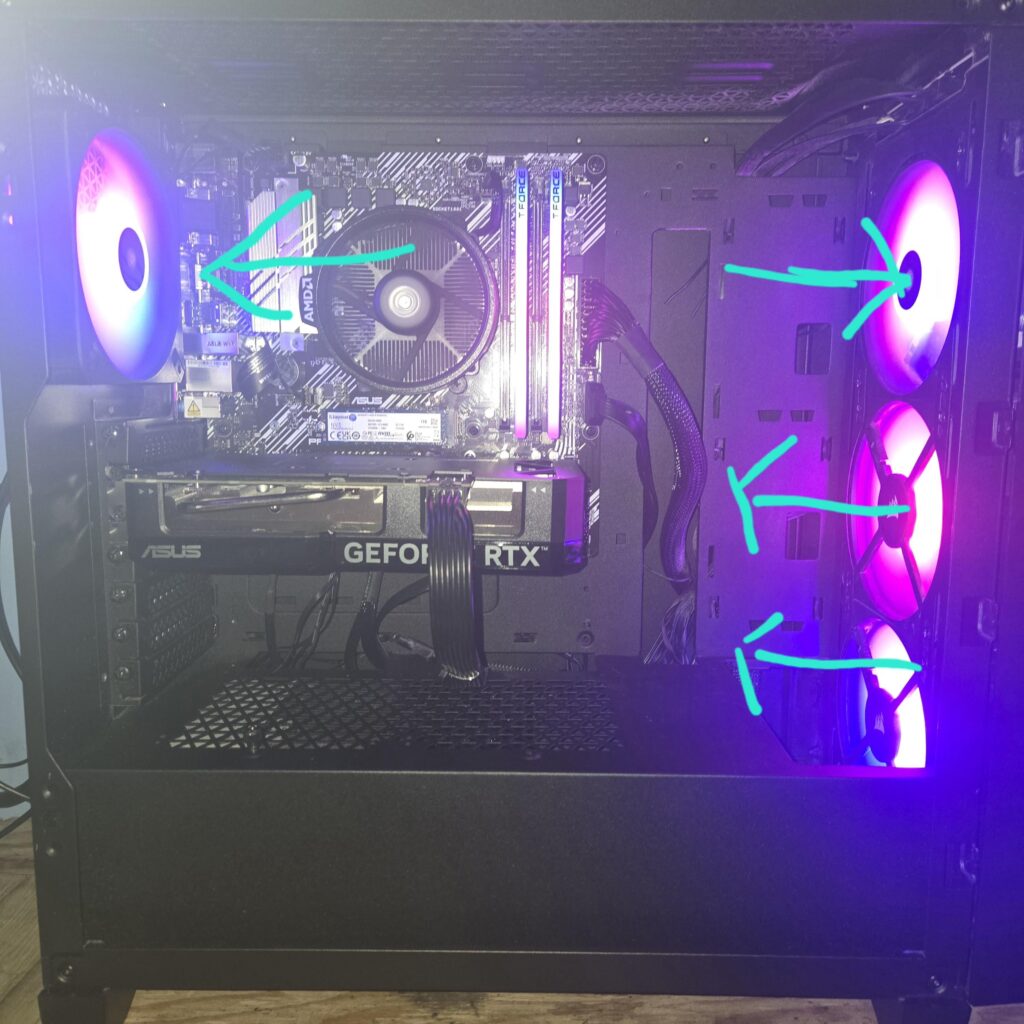 Should I change my top front fan to intake or exhaust?