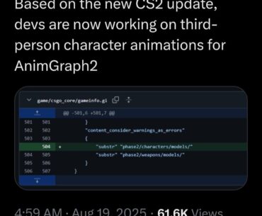 Devs are now working on 3rd person character animation for Animgraph2