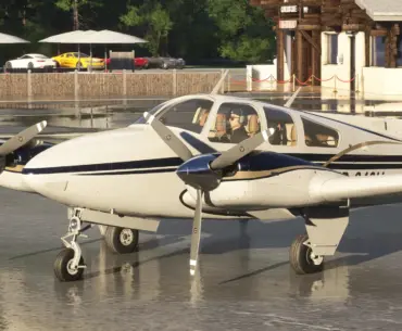 Carenado showcases the Beechcraft Baron B55 for MSFS 2024 with new previews