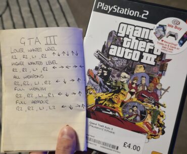 I bought an old copy of GTA III and it still had the previous owners cheats inside