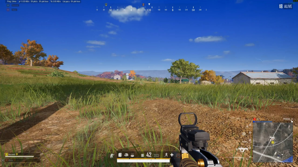 Using AR as krafton intended, not too close where SMG's rule, but instead of a weakened DMR. 185 meter spray (91 health enemy)