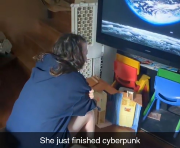 My sister just finished cyberpunk