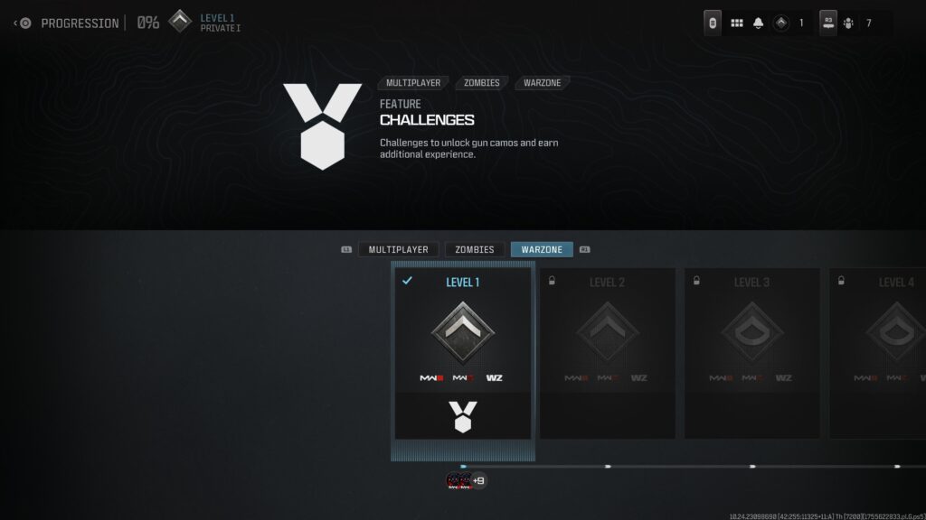 Question; played Warzone, hit level 49. Now playing MWIII, it shows level 1, even for Warzone. My Activision account is linked. Is this right?