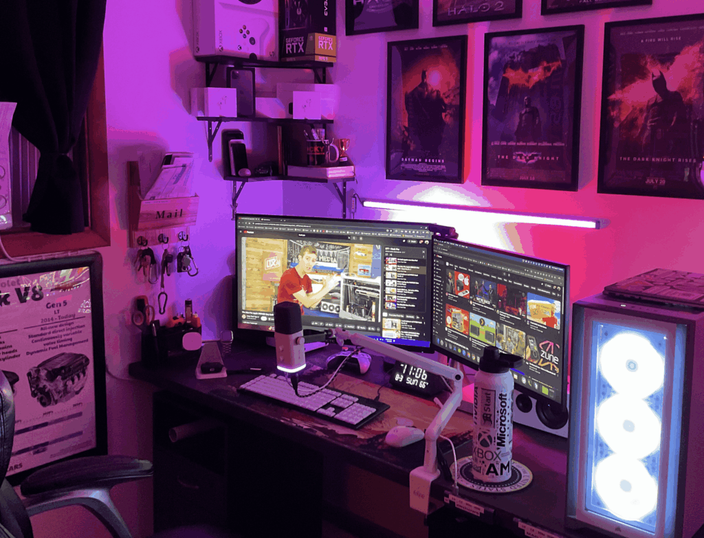 Cozy And Functional. PC/Mac Sharing Peripherals