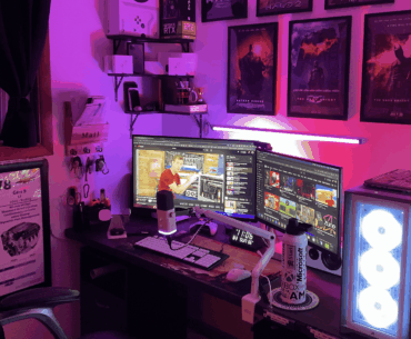 Cozy And Functional. PC/Mac Sharing Peripherals