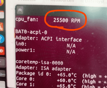 That's why my laptop is so noisy