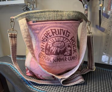 My wife made a bag out of a shirt that no longer fits