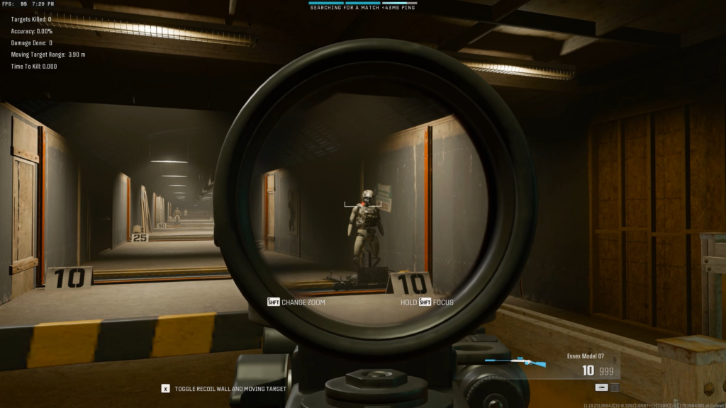 Why does the Essex Model 07 feel so good in the fire range, but so shit in game??