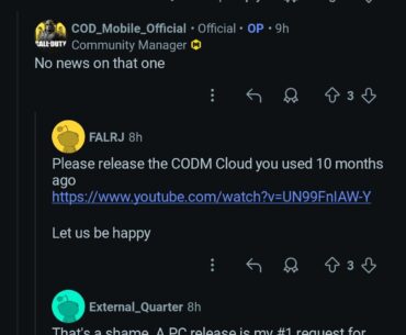 Vary sus community manager comment