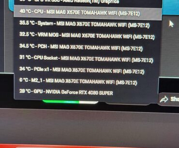 Fan control CPU settings