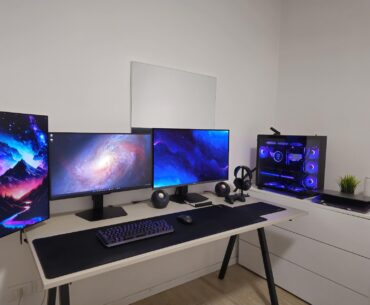 My now clean and cable managed work/gaming battlestation