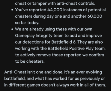 EA reports that Battlefield 6 anti-cheat has prevented over 330k attempts at cheating since Open Beta's launch