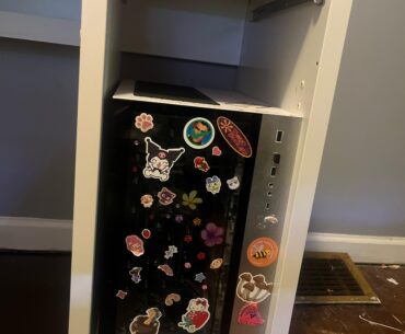 Got a new desk and curious if this is a safe place to have my PC?