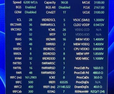 Update.v5: 9950X3D 6200cl28 FLCK 2167