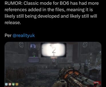 Looks like ‘Classic Mode’ might still be in development