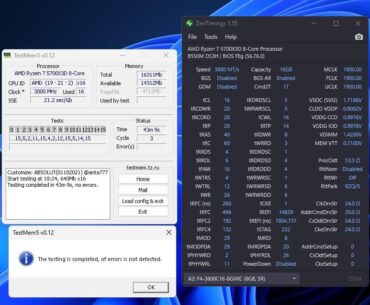 Hynix cjr oc game stable+ tm5 3 cycle absolut