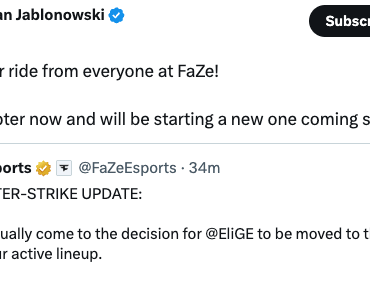 EliGe reacts to benching on X