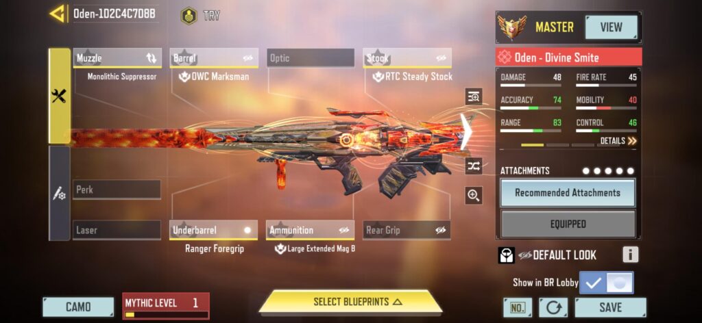 Idk… is Oden good at long range in BR?? Or no??? Idk I having a skills issue with this gun