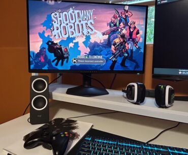 Found my old 360 with Shoot Many Robots on it!!