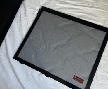 I put the tempered glass panel on the soft bed and it didnt shatter