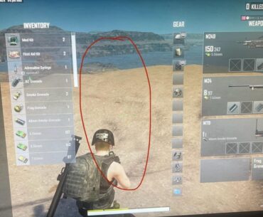 character model on screen