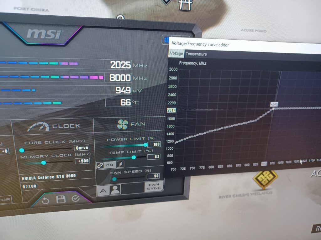 Rtx 3060 950mv undervolt