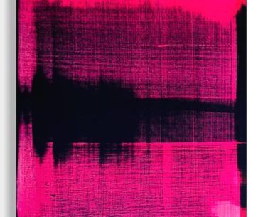 Another cyberpunk inspired abstract painting I did. Sound waves, neon lights, city grime.