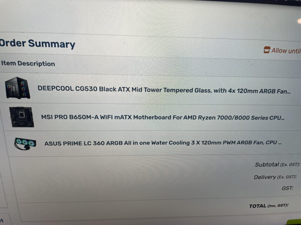 4070 super  and 7800x3d build