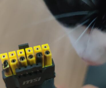 MSI Gaming Trio 5090 OC pc cable burnt