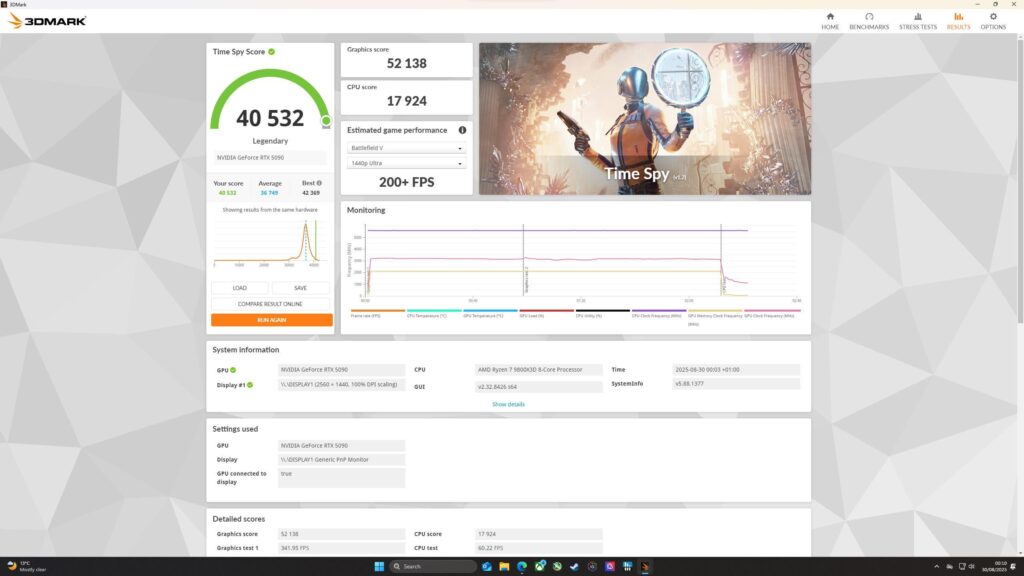MSI 5090 ventus – Legendary time spy. MSI 5090 ventus - Legendary time spy.