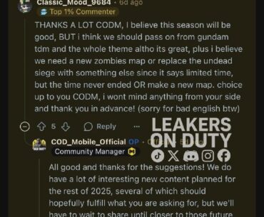 I GOT US A NEW ZOMBIES MAP WHOOO SHOUTOUT TO CODM AND LEAKERS ON DUTY