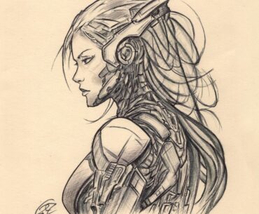 Cyberpunk Girl Art-sketch by me