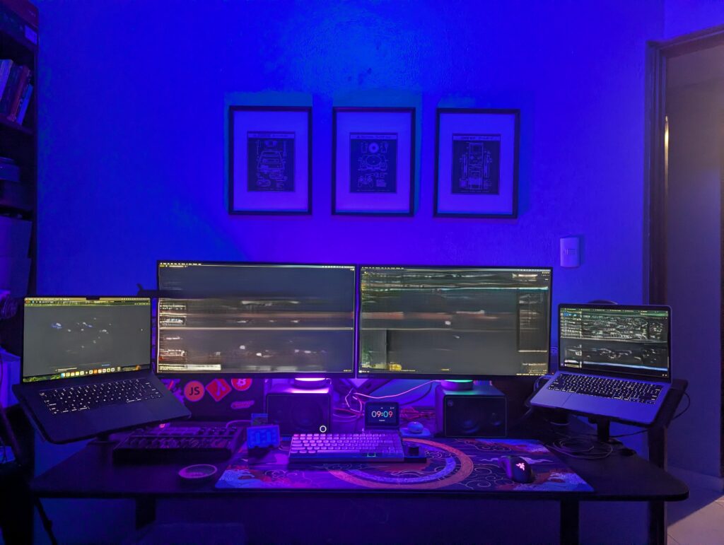 My work, study and entertainment setup
