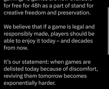 Not Cyberpunk, but GOG is hosting "Freedom to Buy Games" event.