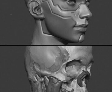 Sci-Fi Character design work in progress shots