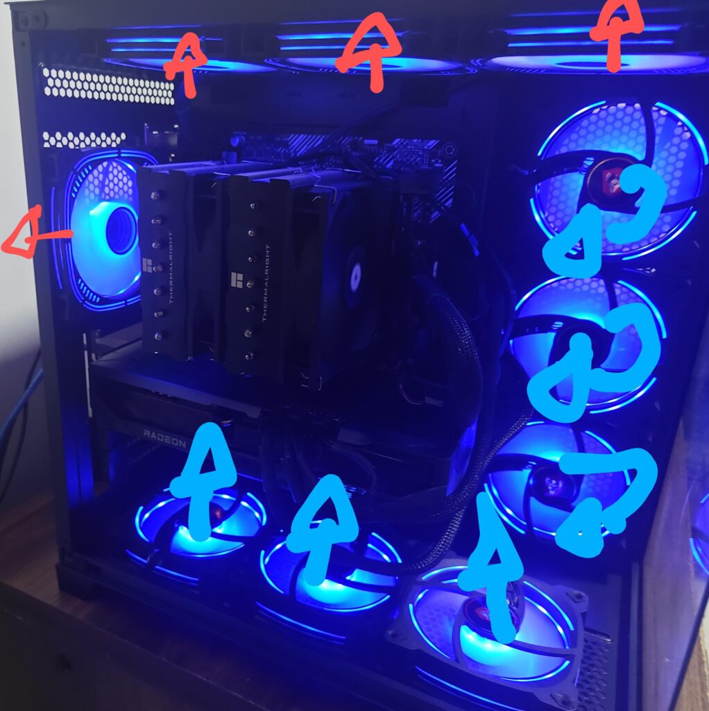 Is the airflow of my PC correct?