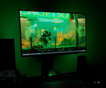 My battle station is dark and green, need more plants