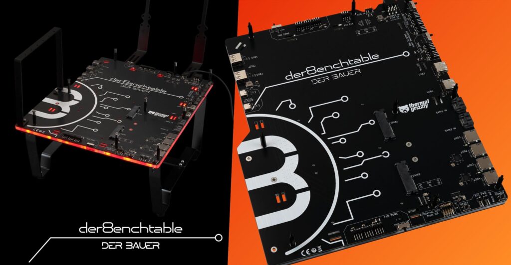 Thermal Grizzly launches der8enchtable, $269 open test bench with active PCB