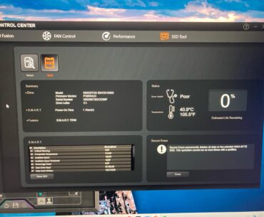 New ssd 0% health?