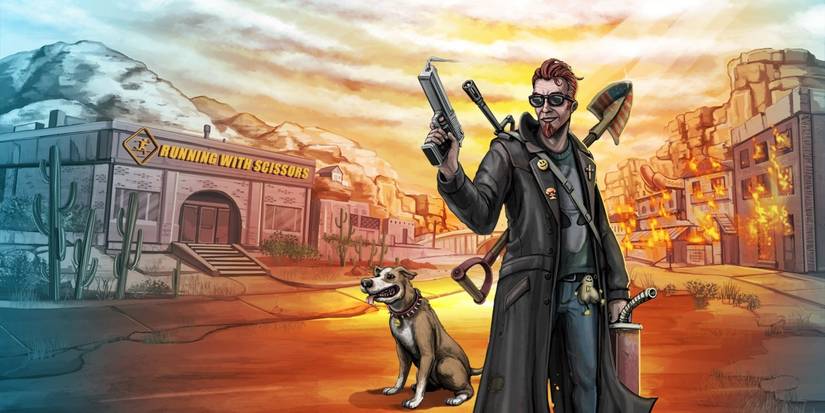 The Postal Dude brandishing a gun on the cover of Postal 4: No Regerts
