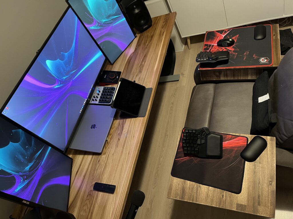 Recliner workstation (first iteration)