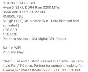Looking for a monitor to run with these specs