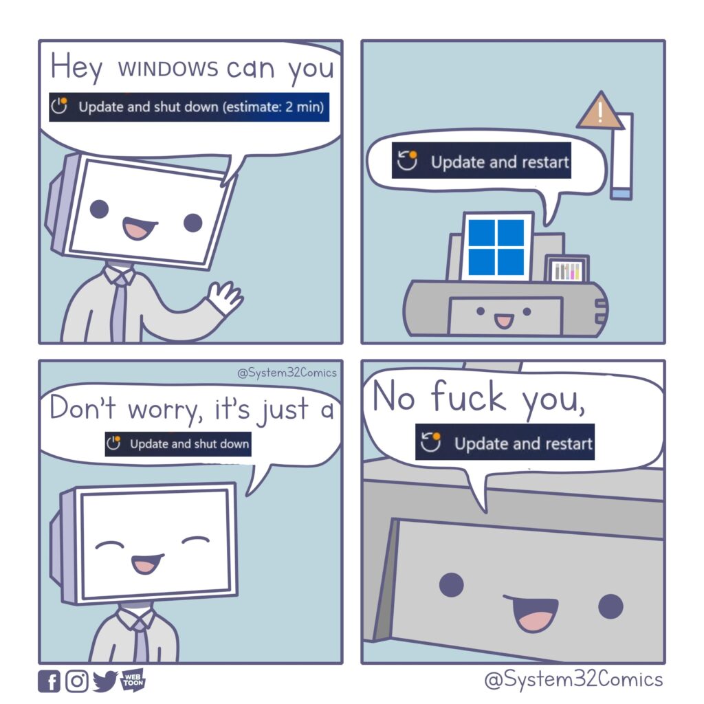 windows doing windows activities