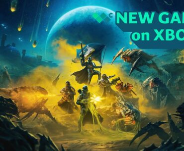 Helldivers 2 key art with the text "New Games on Xbox" in the upper-right corner