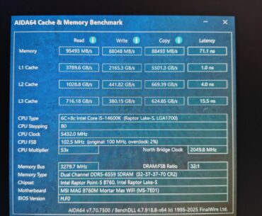 High latency I think
