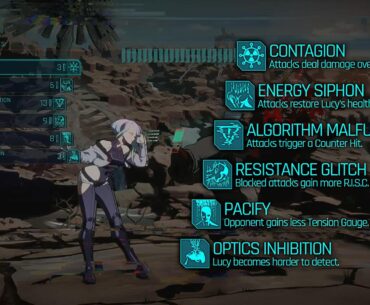 This is Lucy's Quickhack build in GGST