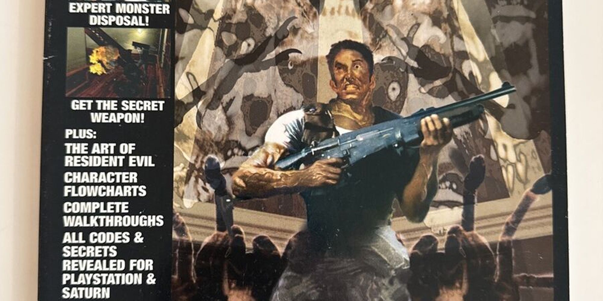Resident Evil Strategy Guide cover featuring Chris Redfield.