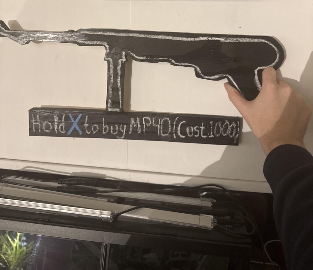 Had spare time this summer and decided to make the iconic BO1 MP40 wallbuy!
