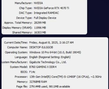Is my newly bought pc underperforming? (All settings very low on 1080p) (4070ti & i5-13400f)